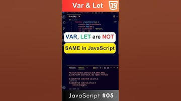#05 | Do you know this about VAR and LET? | JavaScript Interview Questions #javascript #shorts