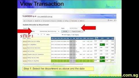 Cloud Attendance System tutorial - V1soho 3.0 "System Flow Setup" link to payroll Singapore