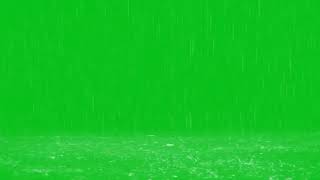 Green screen effect rain