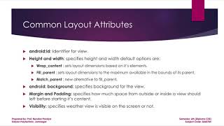 Celebrity Unit 3 Android Activities and GUI Design Concepts in MCAD for GTU Net Worth