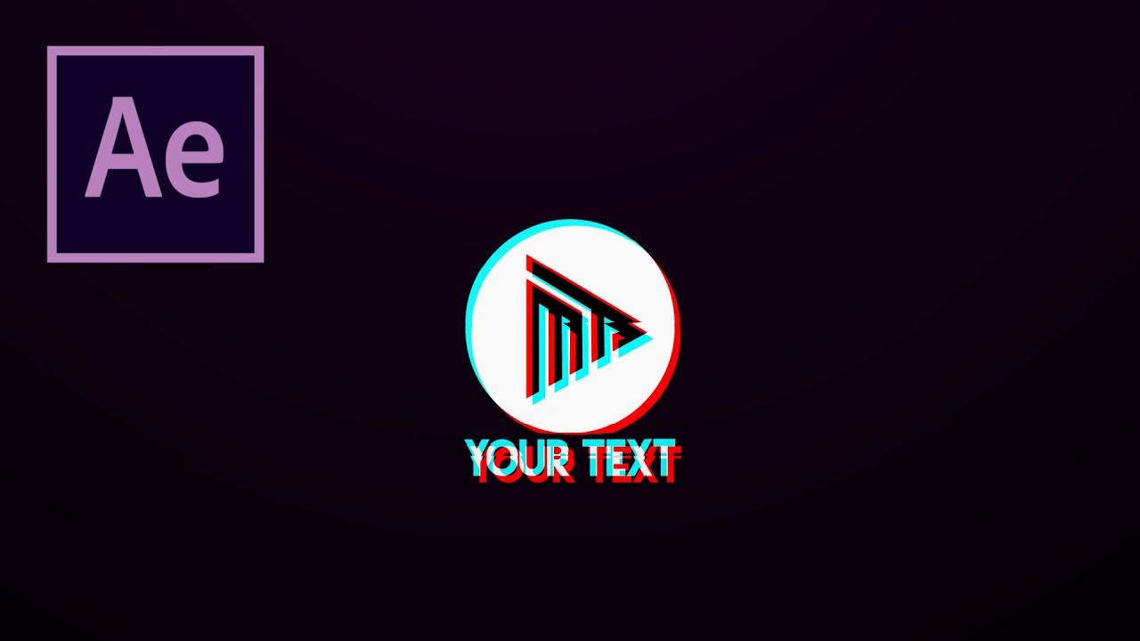 2d glitch logo animation in After Effect - After Effect Tutorial - YouTube