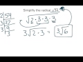 Simplifying Square Roots and Cube Roots