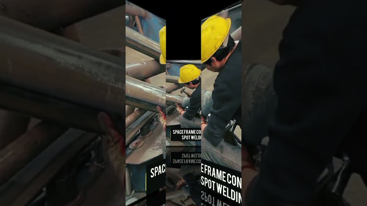 Space Frame Cone Head Spot Welding | Precision Steel Welding 🔥
