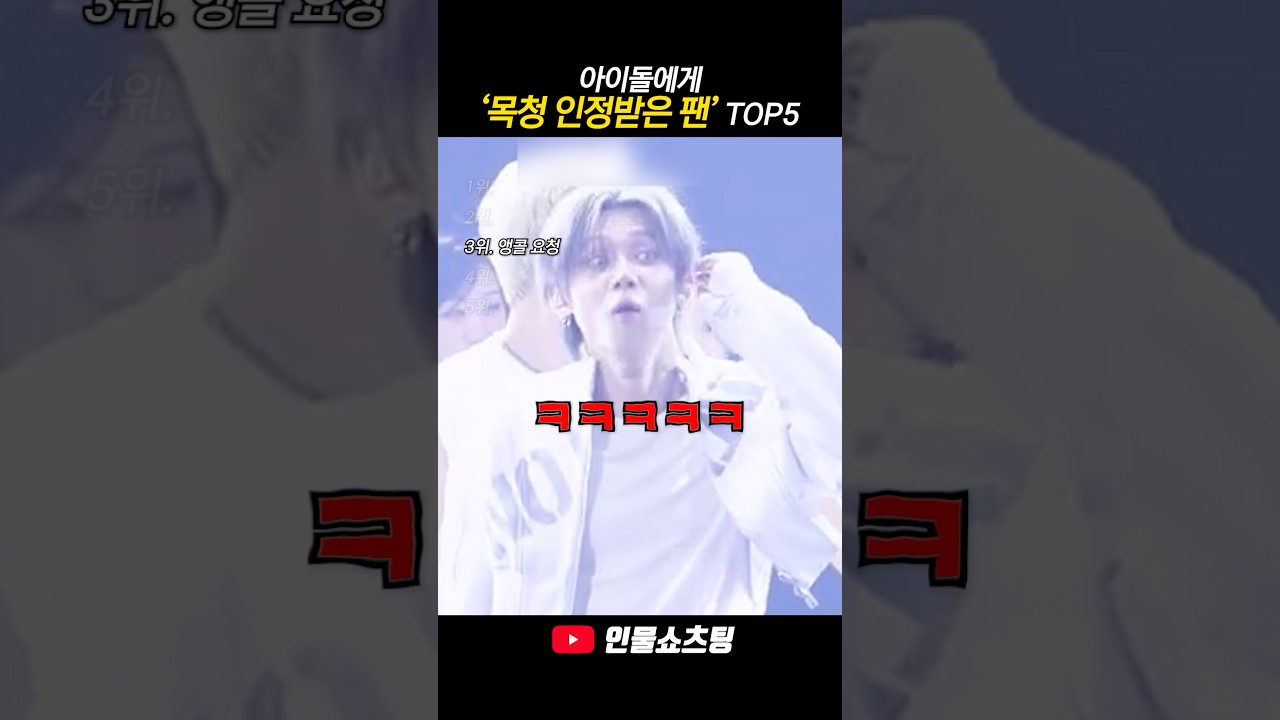아이돌에게 목청 인정받은 팬 TOP5