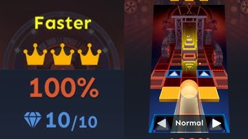 Rolling Sky - Faster - (Normal Mode) - Level 33