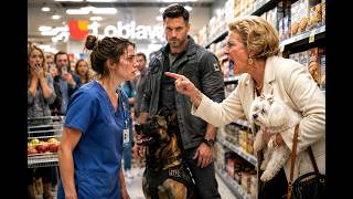 They Looked Down On A Nurse In A Grocery Store — Until Her JTF2 Husband And His K9 Showed Up
