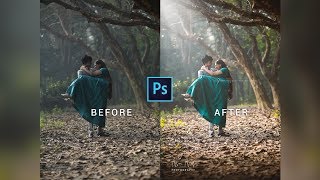 Photoshop cc tutorial: Pre Wedding Photo Editing Tutorial screenshot 4