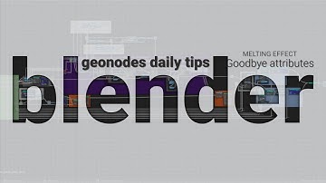 Goodbye Attributes | blender geonodes daily, tip 14