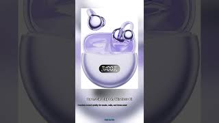 Open-Ear Clip On Wireless Bluetooth 5.4 Earbuds, IPX6 Waterproof, Touc #Shorts