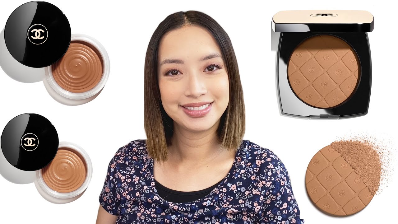 CHANEL TRY ON HAUL! LES BEIGES HEALTHY GLOW BRONZING CREAM,ULTRA LE TINT  VELVET MATTE B50 AND MORE ! 