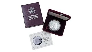 1992 Proof Ben Franklin Firefighter Silver Medal