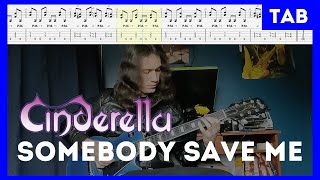 Cinderella - Somebody save me - Guitar cover with tabs