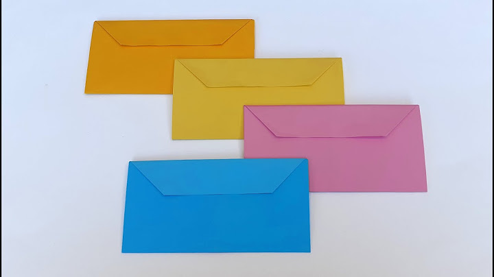 How to make an ENVELOPE for letters without glue