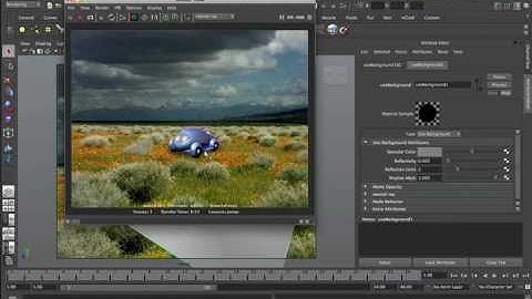 Maya Tutorials: 59-Integrating live action to background.