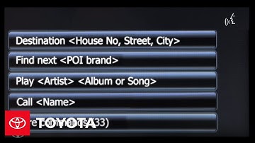 How-To: Voice Recognition with Media Control, Navigation & Phone with Entune® | Toyota