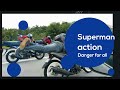 Biker Studio Superman Danger Action For All Video Viral Northern Highway Area Beware 