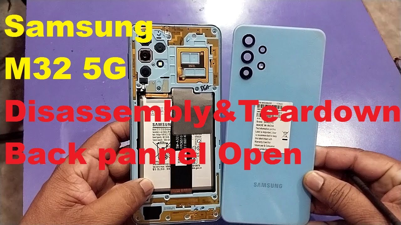 Samsung M32 (5g) Disassembly & Samsung M32 5G Back Pannel Open ! - YouTube