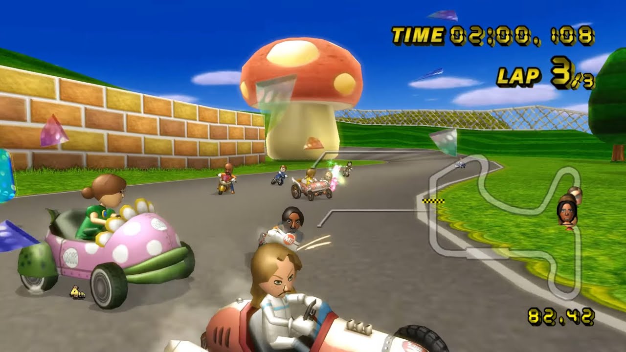 MKWii: Miis CPU Races (From Wii Sports/Wii Sports Resort)