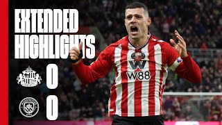 Extended Highlights | Sunderland AFC 0 - 0 Manchester City