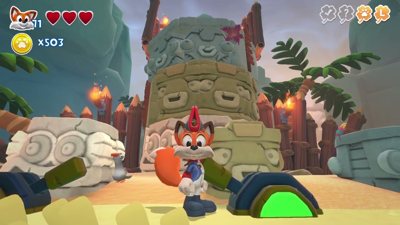 New Super Lucky's Tale (PS4) Part 33: Trapped in Paradise (Full Level) Gilly Island