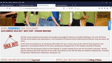 Carl Henry Global Joomla Training - Template Positions, assigning modules to positions