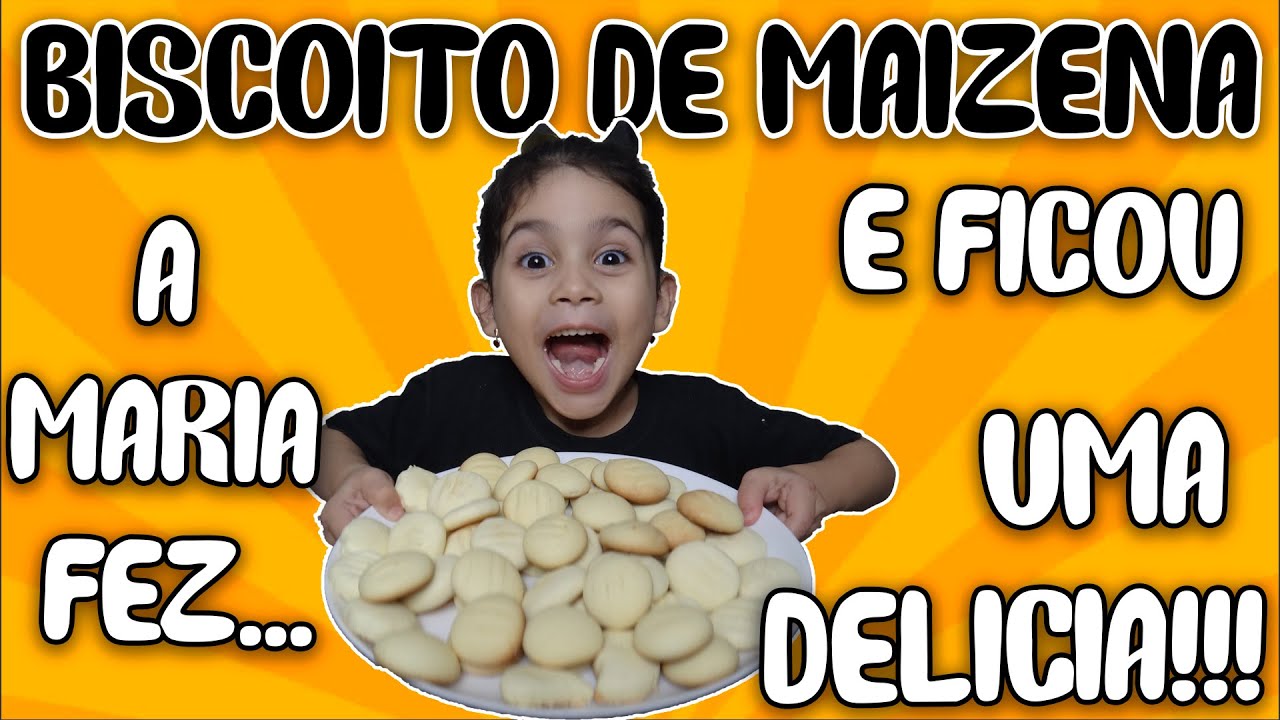 RECEITA SUPER FÁCIL DE BISCOITOS DE MAIZENA ️ MARIA NA COZINHA #2