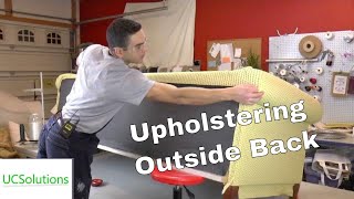 Outside Back Upholstery For Beginners - How to Reupholster a Sofa | Episode 7