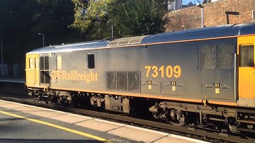 GBRf 73109 + 73119 Depart Tunbridge Wells With Sparks Working 3W01 - 17/10/15.