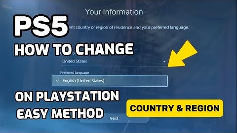 Hoe verander je je land/regio op PS5! PlayStation 5