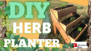 DIY Tier Herb Planter Boxes