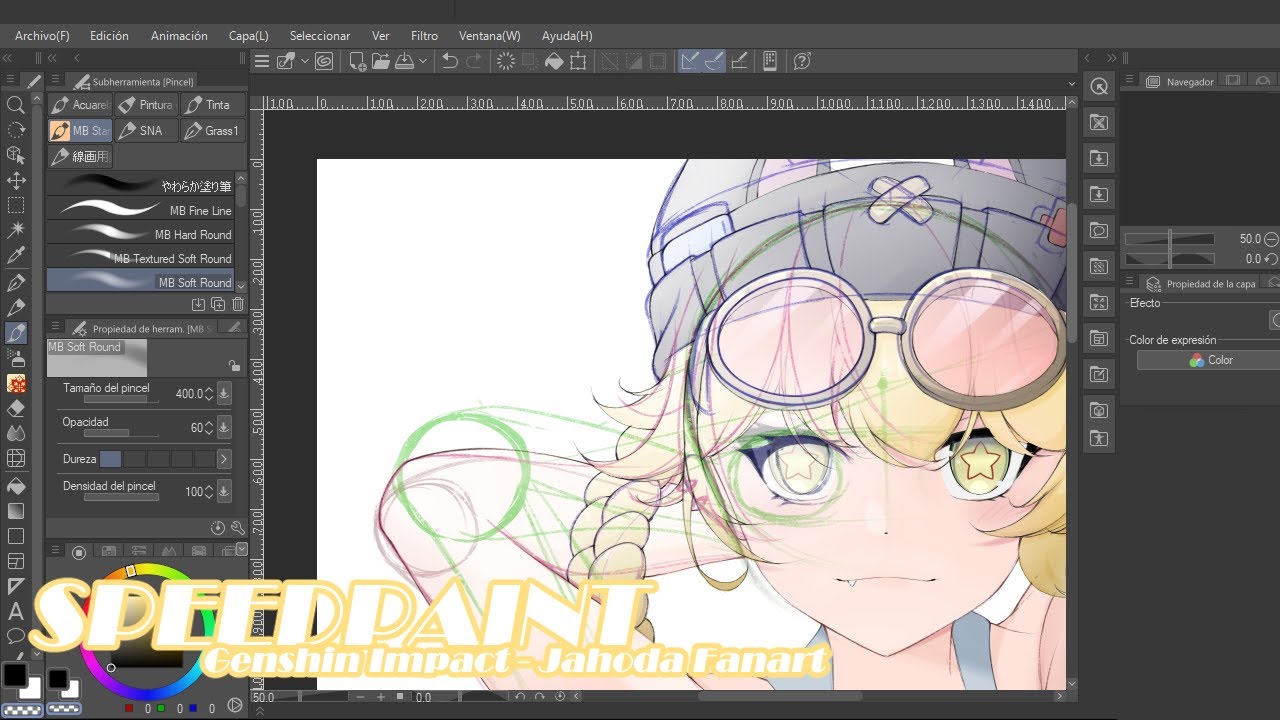 Speedpaint: Genshin Impact Fanart - Jahoda - Clip Studio Paint - YouTube