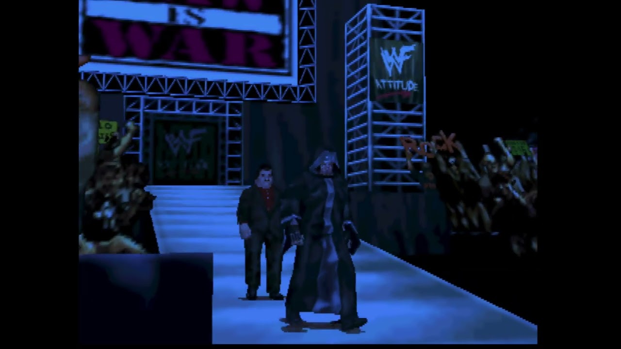 WWF WM2000 - Undertaker Entrance (N64 RetroGem Direct Mode upscaled with Morph4k)