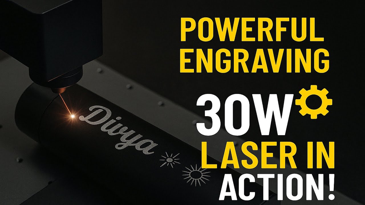 🔥 30W Fiber Laser Marking Machine in Action | High Precision Metal Marking Demo