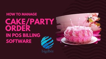 CAKE ORDER FORM - POS BILLING SOFTWARE - HOW TO #pos #billingsoftware #bakery #bakerybusiness