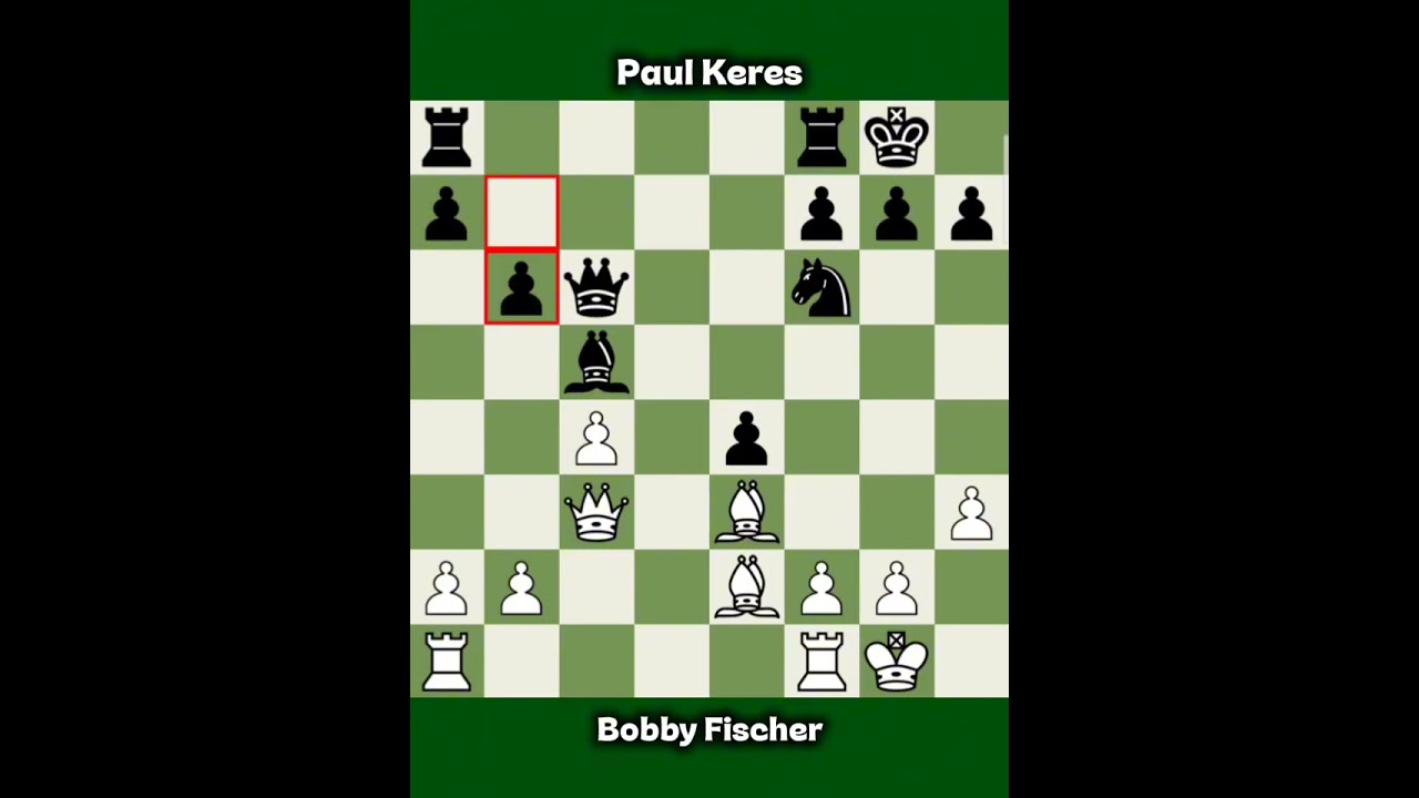 Bobby Fischer vs Paul Keres ◉ Bled Chess Tournament 1961 | Classic Draw