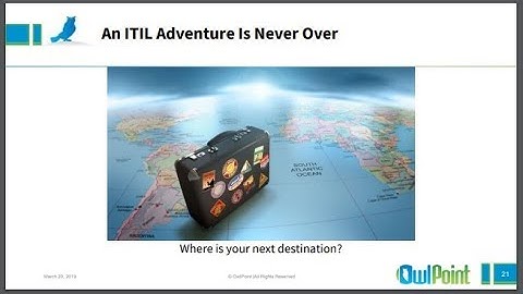 Q&A - Mapping your Journey to ITIL Island, Mark Blanke, OwlPoint