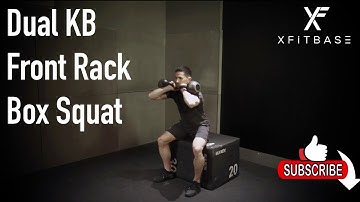 Dual KB Front Rack Box Squat | Xfitbase Exercise Demo