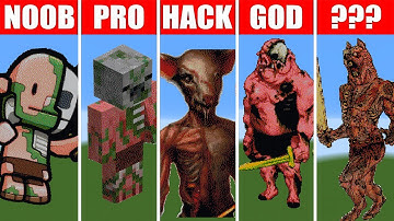 Pixel Art Zombified Piglin (NOOB vs Pro vs HACKER) in Minecraft