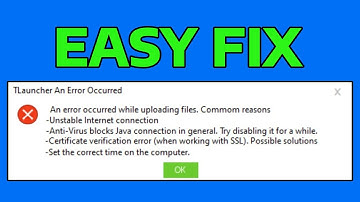 How To Fix Minecraft TLauncher An Error Occurred While Uploading Files