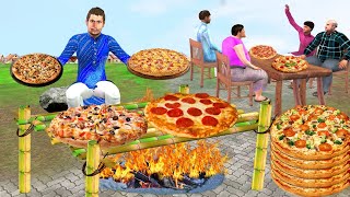 बांस पिज्जा खाना पकाने Bamboo Pizza Cooking Hindi Comedy Video Hindi Kahani Moral Stories New Comedy screenshot 5