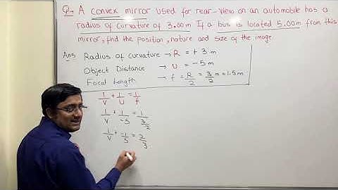 Class 10 Mirror Formula Video - 10 : Numerical-6