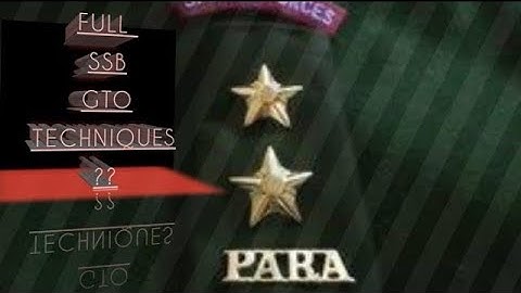 FULL SSB GTO TECHNIQUES