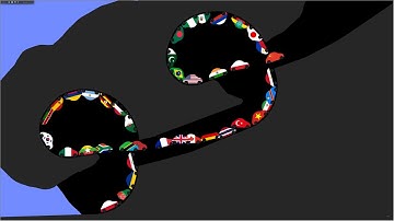 Car Race - Country Cars - Top 50 Populated Countries - Algodoo