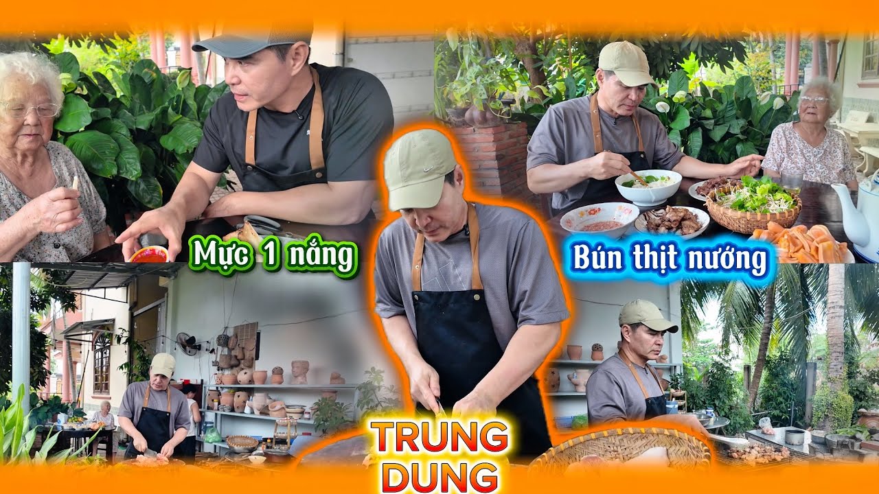 Trung Dũng| Má nói thích ăn thit nướng ..tới khi làm xong Má ko ăn nữa...???