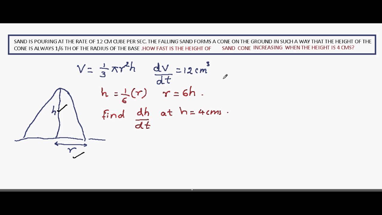 DERIVATIVE AS A RATE MEASURE - YouTube