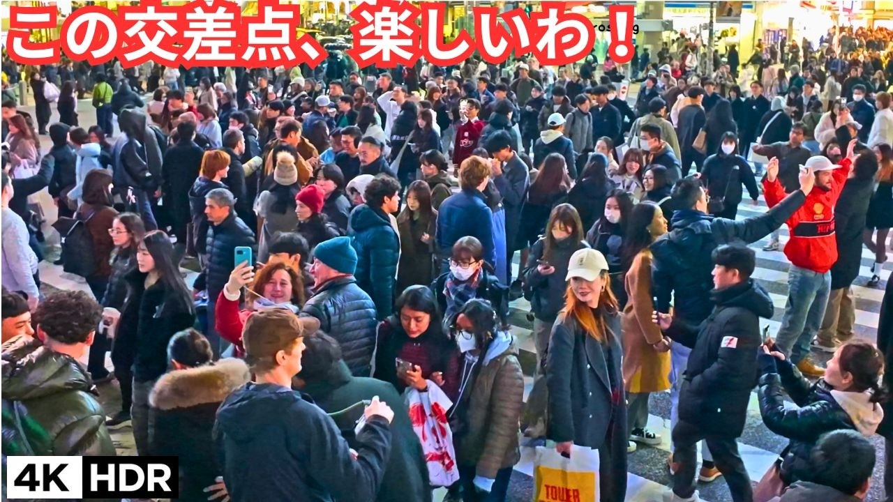 😆Dash! Dash! Satsuei (Photo/Film) Dash! @ Shibuya Crossing in Shibuya Tokyo Jp  2026 4kHDR