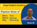 28. Passive Voice of 'When-Where-Why-How-How far-How long' [Gujarati to ...