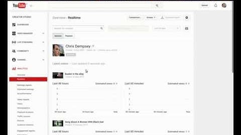 Realtime Stats YouTube, Finding them in Your Youtube Account