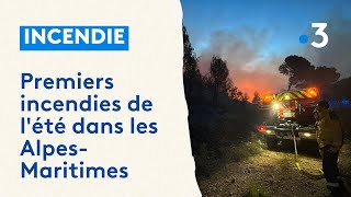 Premiers incendies de l'été dans les Alpes-Maritimes