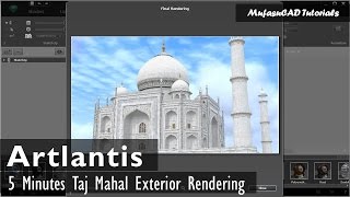 5 Minutes Taj Mahal Artlantis Exterior Rendering Settings screenshot 1